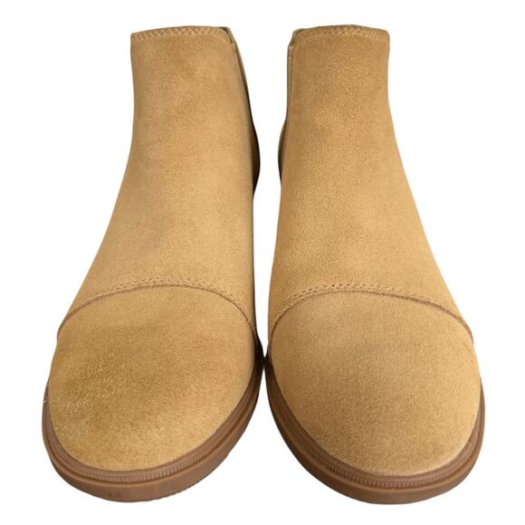 SOREL Evie II Wedge Chelsea Boot in Caribou Buff Gum Tan Suede Women’s 7.5 - Picture 8 of 12
